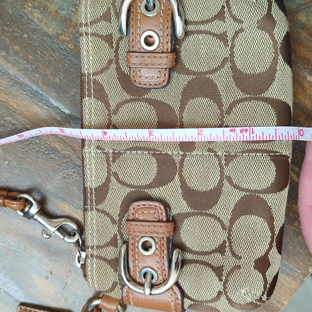 Tan Coach Wristlet - Picture 4 of 5